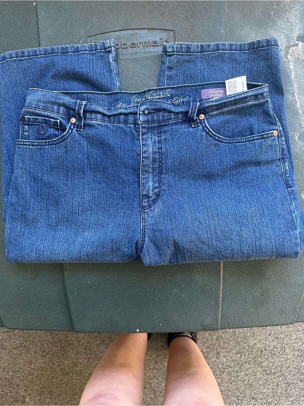 Gloria Vanderbilt Amanda Slimmer Jean Shorts - Blue Denim
